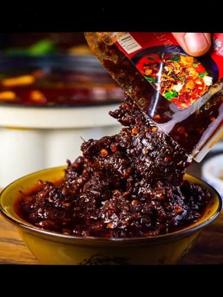 贵州豆豉火锅底料辣椒面下饭地摊火锅麻辣烫汤 #豆豉火锅 #麻辣鲜香 #解馋 #地方特色美食