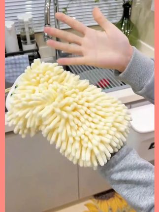 【两个装】雪尼尔擦手巾可挂式吸水速干擦手家用超强吸水浴室厨房 #擦手巾 #雪尼尔擦手球 #吸水毛巾 #吸水不掉毛 #雪尼尔擦手巾