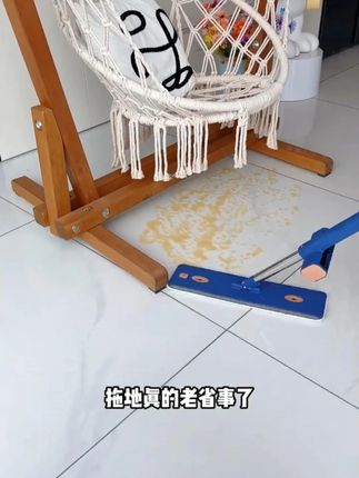 你相信吗,一个拖把就能轻松搞定大扫除,加大的平板拖把,拖地又快又干净#清洁神器  #索邦拖把 #打扫卫生工具