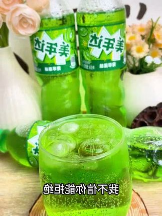 Pepsi-Cola/百事可乐美年达青苹果味随身瓶500ml #百事可乐 #青苹果 #美年达