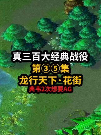 真三百大经典战役:花街VS龙行天下战队,这个典韦2次要求AG #真三 #天光云影解说 #魔兽争霸3 #真三直播 #真三百大经典战役