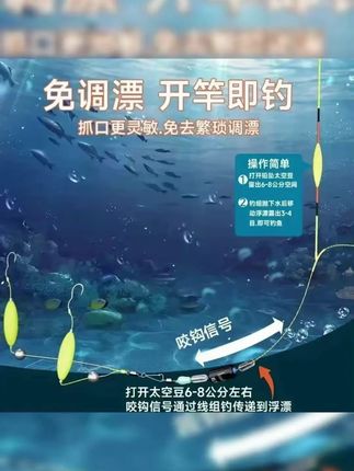 反底子线双钩成品欧鲤钩免调漂反底钩鲫鲤鱼草鱼#鱼钩 #鱼钩推荐 #渔具 #渔具推荐 #钩子