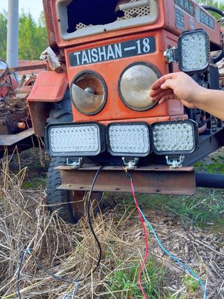 超亮货车LED射灯12V-80V通用叉车工程车挖掘机铲车收割