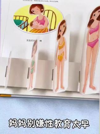 小红花幼儿性教育启蒙书,幼儿性别认知书机关书-男生女生不一样#幼儿性教育 #启蒙书 #性别认知 #机关书 #小红花