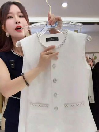 时尚新款休闲套装马甲修身马甲夏季通勤两件套 商品短标题* #高品质女装 #每天穿搭分享喜欢美衣请关注我 #高品质套装 #穿出高级感 #夏季新款