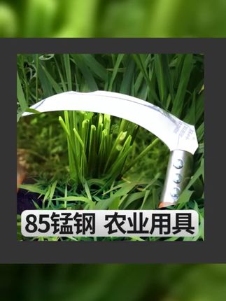 藤田军玉米草家用园林工具户外农用红榉木弯把割草 #锋利无比的刀 #免磨镰刀 #藤田军镰刀 #割草镰刀