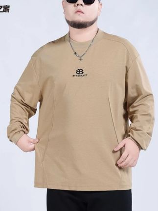 圆领秋季长袖印花刺绣卫衣休闲男装潮流春秋百搭打底衫PC530807#面料舒适透气#户外穿搭#穿出自己的风格#卫衣