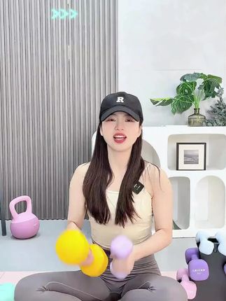 lexi/乐系磨砂小哑铃女健身家用力量训练器材实心纯铁初学者专业#乐系小哑铃 #女士健身 #力量训练 #实心哑铃 #家用器材