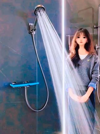 家里的花洒你得换了!水流小到怀疑人生?这款增压花洒,混合模式出水,小水压秒变雨淋瀑布!#花洒 #增压花洒