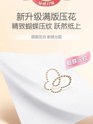 #抽纸 #洁柔抽纸 #卫生纸 #家用抽纸 #纸巾 洁柔抽纸粉Face纸巾家用卫生纸整箱R