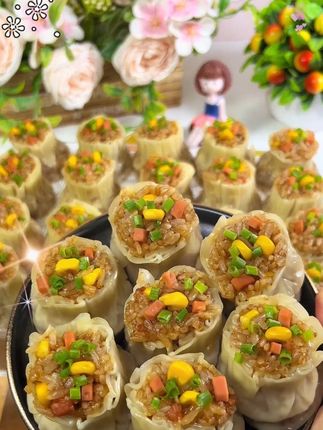 早食光老长沙烧麦梅干菜玉米火腿糯米烧卖早餐速食半成品速冻食品
