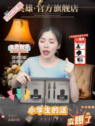 HERO/英雄钢笔E508高考送礼高档练字签名书写办公商务 #钢笔 #学习用品 #练字笔