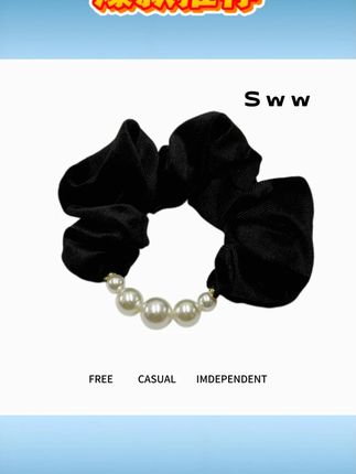 SWW珠珠拼接发圈褶皱大肠发圈高弹力耐用发圈#SWW珠珠拼接发圈 褶皱大肠发圈高弹力#耐用珠珠拼接发圈 高弹力褶皱发圈#大肠发圈珠珠拼接