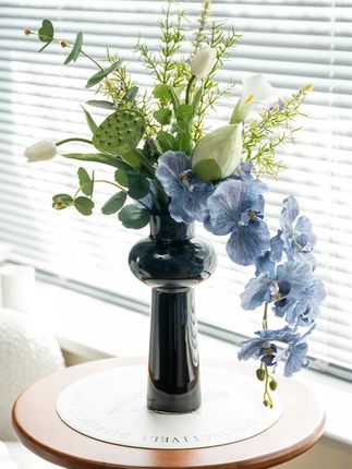现代简约绿色仿真花束样板房间软装客厅插花轻奢餐桌花艺茶几摆件#家居软装搭配 #家居好物推荐 #家居 #礼物 #空间美学