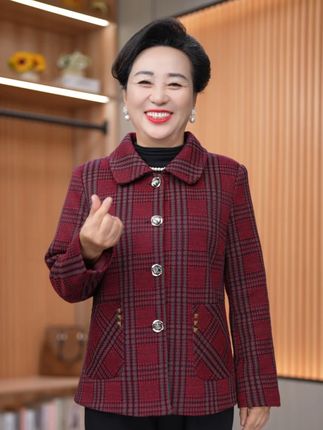 中老年服装,口碑之选! #中老年女装#秋冬外套#奶奶装#妈妈装外套#秋冬新品