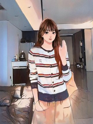韩系宽松慵懒休闲条纹针织连帽卫衣女长袖百搭外套上衣 6082 #高级感穿搭#谁穿谁好看#气质穿搭#ootd穿搭#无限回购的宝藏单品