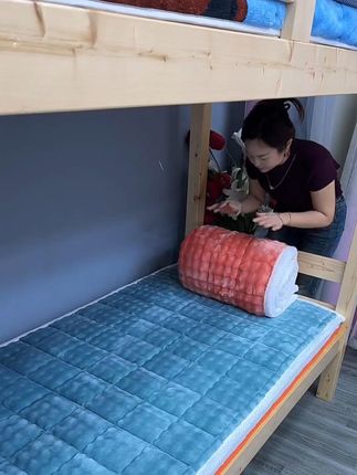 加绒加厚保暖牛奶绒床褥子,防滑加绒床单床盖,可机洗无静电 #学生宿舍软垫 #牛奶泡泡绒床垫#牛奶绒保暖床盖 h