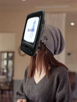 灰色毛线帽冷帽女秋冬大头围针织保暖堆堆帽子新款羊毛护耳包头帽#女士毛线帽 #秋冬保暖帽 #大头围帽子 #针织冷帽 #羊毛帽子