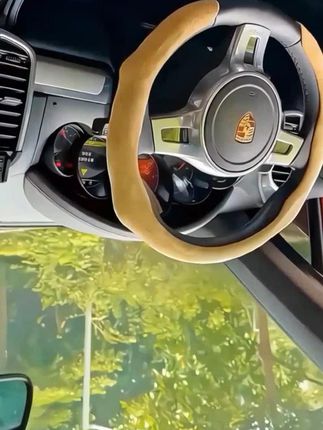 #翻毛皮四季通用  #高级方向盘套夏季超薄款  #把套