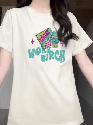 这件短袖也太百搭了吧!配裤子裙子都绝绝子 #休闲减龄穿搭 #超清爽的夏天OOTD #夏日穿搭主打松弛感 #夏日溯溪OOTD