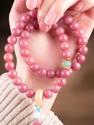 粉菩提一戴上去整个人就变轻松、变开心,让人一看就喜颜与色 #手串 #菩提 #首饰分享 #热点 #文玩