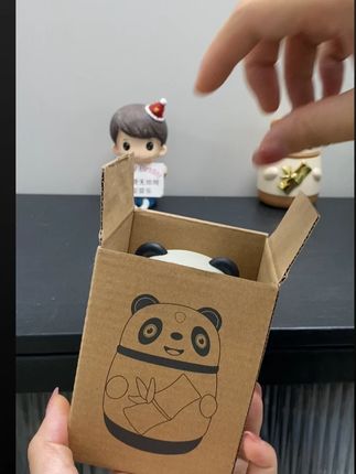 木可西熊猫牙签筒按压式自动弹出牙签盒家用卡通饭店牙签罐牙签桶