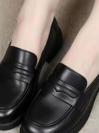 #乐福鞋 #妈妈鞋 #平底鞋 #皮鞋 #单鞋 乐福鞋女春秋妈妈鞋真软皮单鞋平底小皮鞋英伦女鞋AA