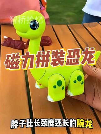 没有小男孩会拒绝恐龙玩具吧,还是可以自己动手拼装的,这也太酷了吧!#玩具