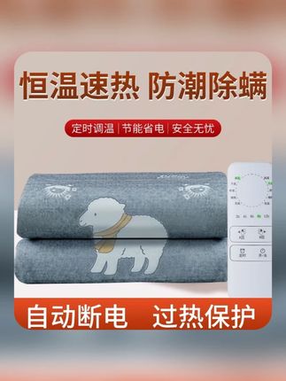 电热毯单人双人双控调温智能防水不漏电家用宿舍学生除螨电褥子 #电热毯 #这个冬天不怕冷 #过冬神器 #床上用品 #宿舍电热毯