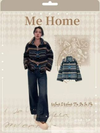 不止是一件衣服 也是热爱生活的意义 ME【绵羊毛冰湖费尔岛】巨软拉毛工艺百搭时尚条纹毛衣 #穿搭 #显瘦穿搭 #美出高级感 #ootd穿搭 #谁穿谁好看