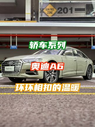 奥迪A6,仿真开门设计,带灯光音效#合金车模 #汽车模型 #奥迪A6 #男人的玩具
