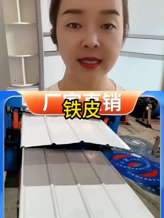 单层隔热防雨铁皮瓦 单层彩色保温压型钢板 彩钢瓦铁皮
