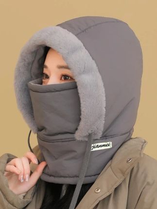 加绒加厚护耳围脖一体帽子 超级好用 冬季保暖雷锋帽加绒加厚护耳防寒围脖一体防风骑行帽男女同款帽子#冬季保暖一体帽 #加绒加厚帽子 #护耳防寒帽 #好物推荐🔥 #防风骑行帽