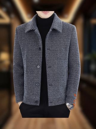 男士高档毛呢外套#高端大气 #做工精细 #时尚潮流穿搭 #时尚感穿搭