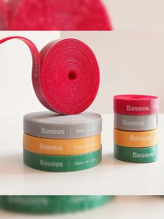 倍思魔术贴理线器自由裁剪可反复使用整洁收纳理线器一卷三米捆绑#理线器 #魔术贴 #收纳绑带 #理线带 #魔术贴理线器