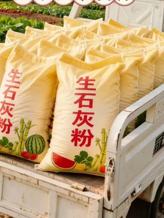 生石灰粉种花种菜净水刷树养殖场吸潮除湿拌合营养土鱼塘鸡舍家用 #好物 #生石灰粉 #种花