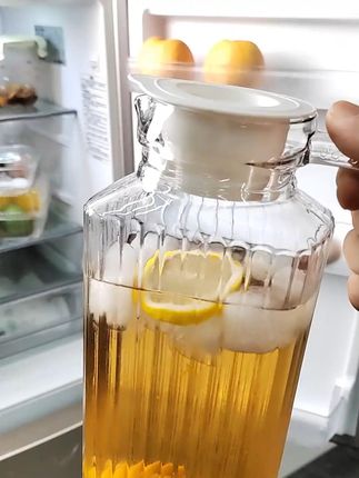 乐美雅家用冷水壶透明玻璃凉水壶耐热水壶果汁壶大容量加厚扎壶