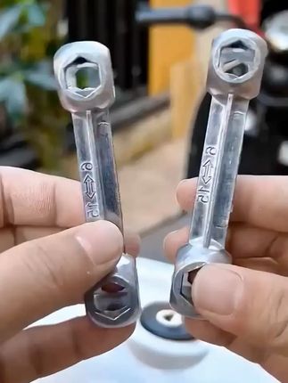 可以随身携带的骨头扳手,10种规格螺丝都能使用#高性能实用工具 #扳手 #生活好帮手