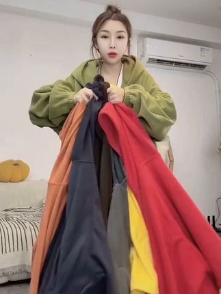 #长袖外套 #连帽外套 #外套 #遮肉显瘦 #谁穿谁好看