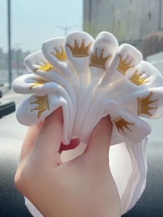 5双刺绣短袜女透气春夏季低帮薄款网眼船袜浅口白袜子女船袜#袜子 #船袜  #女士袜子 #女士船袜#夏季袜子