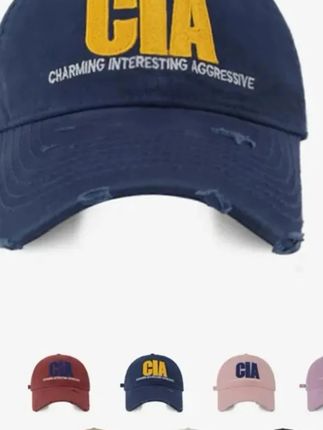 #鸭舌帽 郝劭文推荐     SY~“CIA”美式潮牌字母刺绣棒球帽男女情侣街头时尚复古鸭舌帽    #男女同款 #好货推荐 #潮流穿搭 #轻薄透气