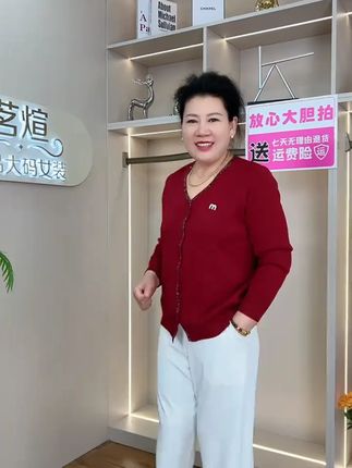 爆款纯色烫钻针织开衫薄款春秋加肥加大胖妈妈小衫减龄显瘦上衣女#春秋针织衫 #胖妈妈上衣 #减龄显瘦 #针织开衫 #春秋穿搭