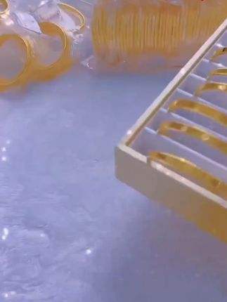 铜合金手镯 【精工版四叶草闭口手镯】金色轻奢网红爆款手环
