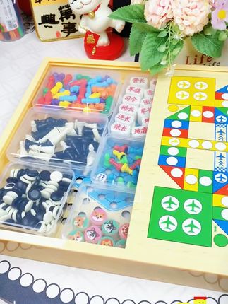 磁吸多功能棋盘套装!五子棋飞行棋跳棋象棋 带磁性便携 #多功能棋盘 #磁性棋 #亲子棋类 #益智棋盘