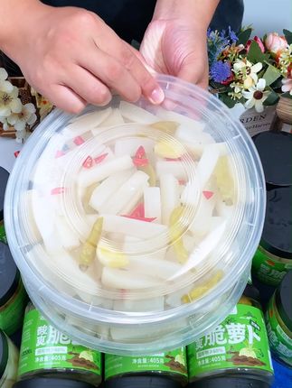管理期也可以放心炫的泡椒酸萝卜,酸脆可口,清爽解腻口口爆汁#泡菜 #零食推荐 #妈呀太香了
