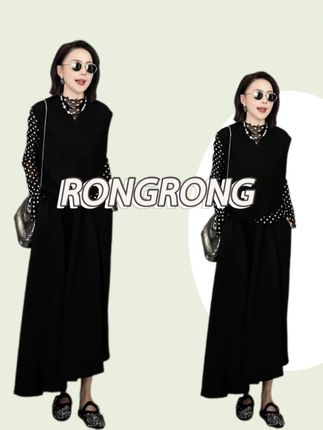 溶溶【流动波点】RONGRONG 法式复古千金波点显瘦薄款t恤#溶溶rongrong #ootd穿搭 #穿搭 #高级感穿搭 #显瘦穿搭
