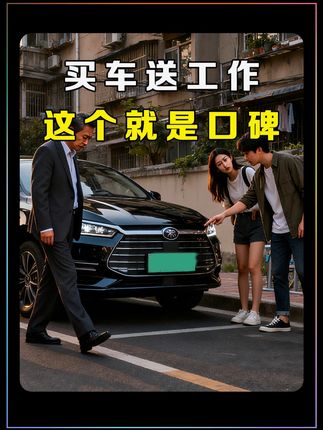 买车就送工作?这个就是口碑 #比亚迪 #刻板印象