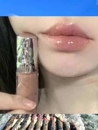 淡颜白开水裸妆~水光镜面唇釉素颜减龄裸色滋润玻璃唇嘟嘟唇蜜 #平价彩妆 #美妆种草 #新手化妆品推荐