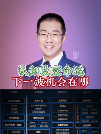 认知改变命运!下一波机会在哪! #商业思维#干货分享#财经#趋势#彤商学院底层逻辑专栏@吕晓彤