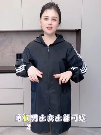 新款加绒连帽罩衣 保暖外套围裙加厚防风 大褂男女款定制餐饮工作服 #外套 #谁穿谁好看系列 #罩衣 #厨房好物 #工作服